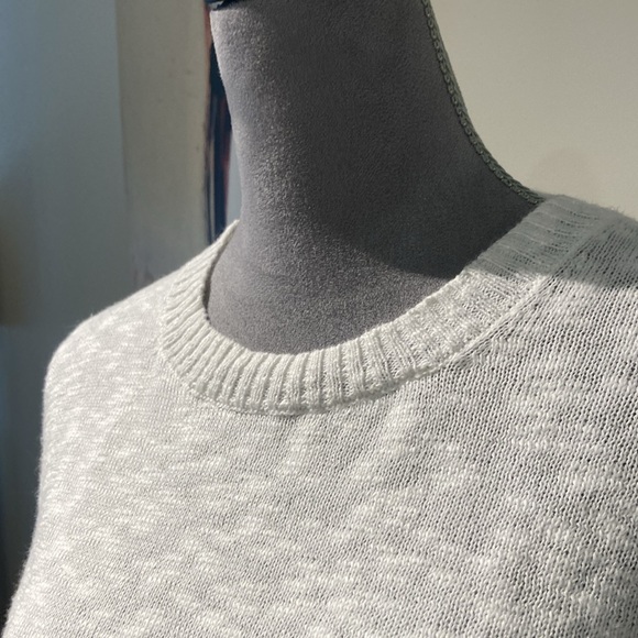 J Crew Factory white crewneck sweater, size small - Picture 5 of 8